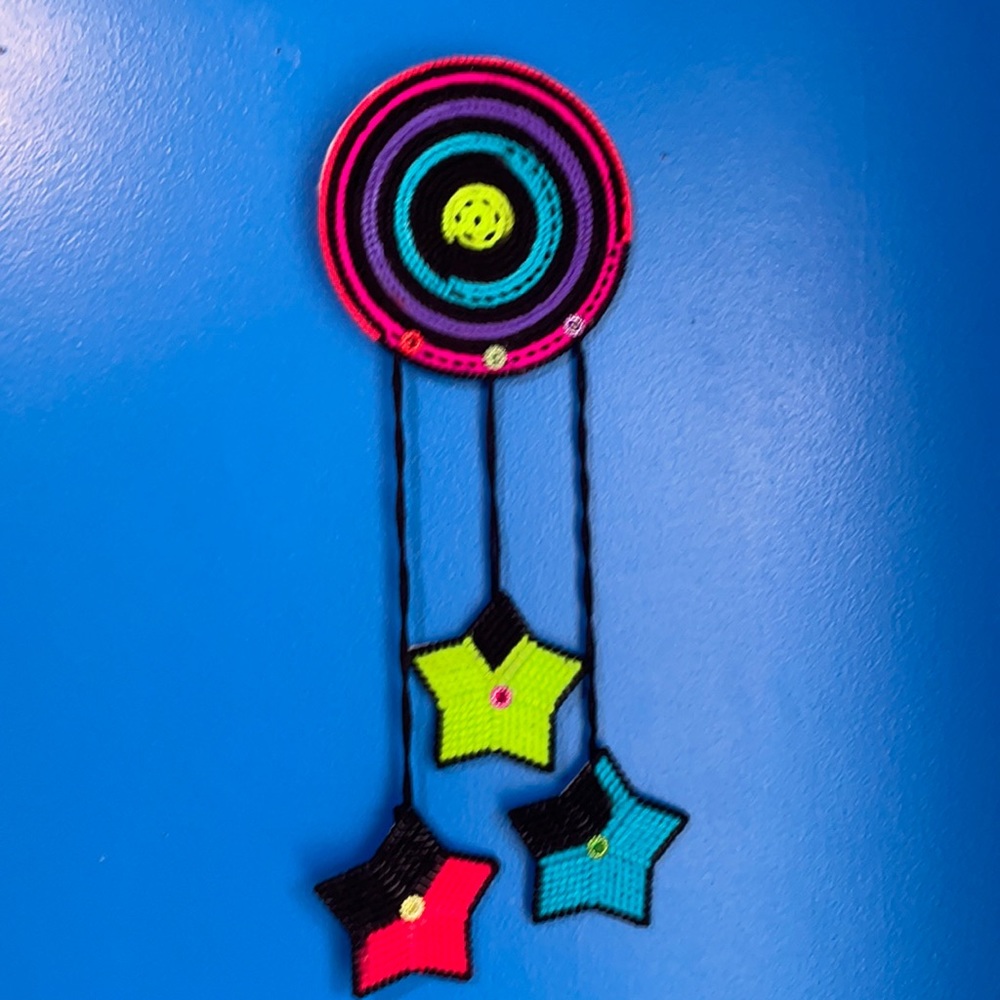 Moon 🌝 and Stars ⭐️ wall decorations, handcrafted, 17inches long ❤️